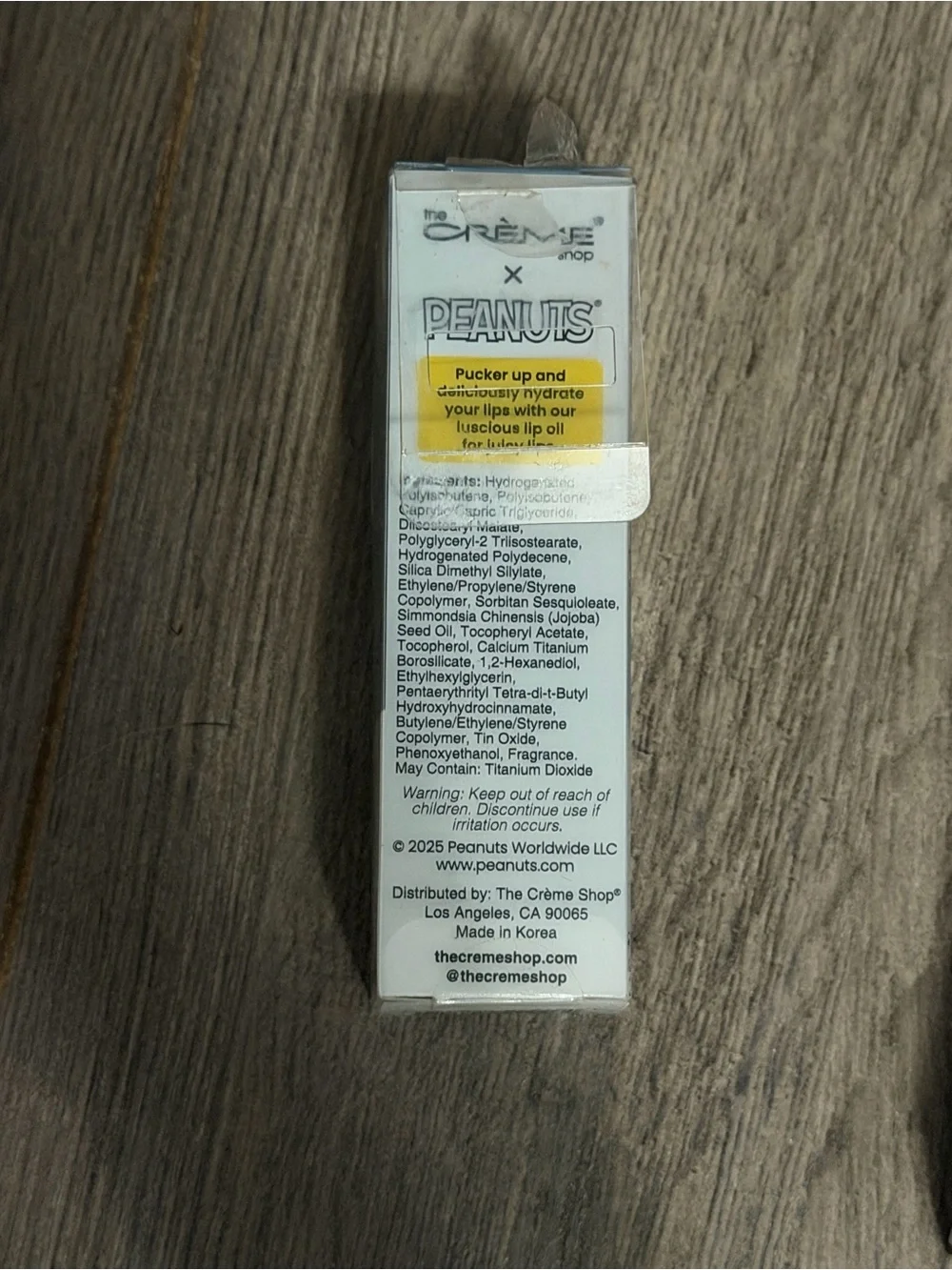The Crème Shop x Peanuts Nourishing Lip Oil - 3 pack